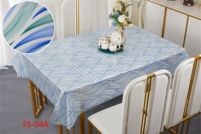 137cm Vinyl PVC tablecloth table over