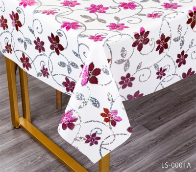 PVC laser tablecloth table cloth