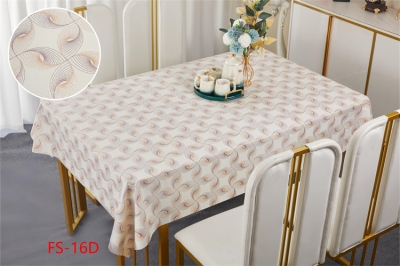 137cm Vinyl PVC tablecloth table over