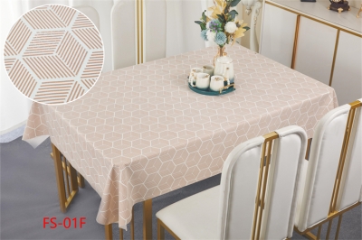 137cm Vinyl PVC tablecloth table over