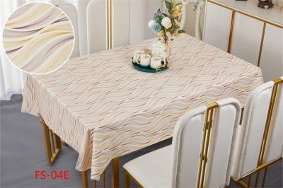 137cm Vinyl PVC tablecloth table over