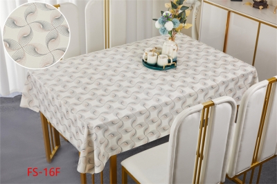 137cm Vinyl PVC tablecloth table over