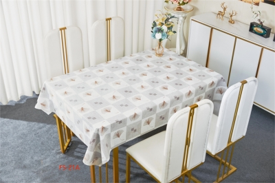 137cm Vinyl PVC tablecloth table over