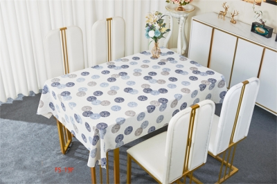 137cm Vinyl PVC tablecloth table over