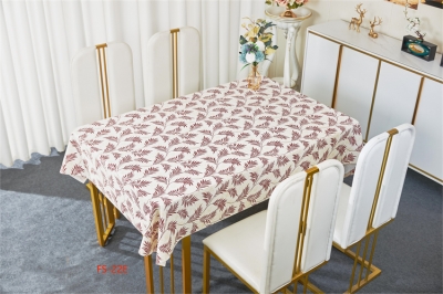 137cm Vinyl PVC tablecloth table over