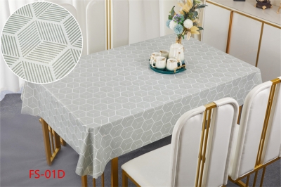 137cm Vinyl PVC tablecloth table over