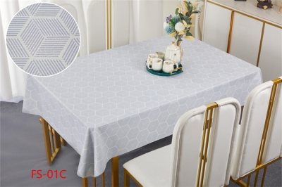 137cm Vinyl PVC tablecloth table over