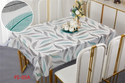 137cm Vinyl PVC tablecloth table over