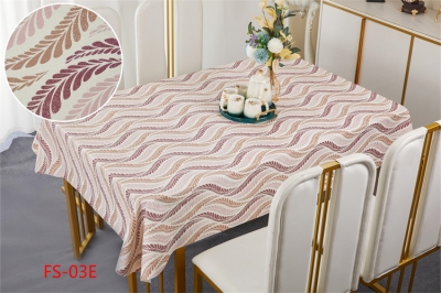 137cm Vinyl PVC tablecloth table over