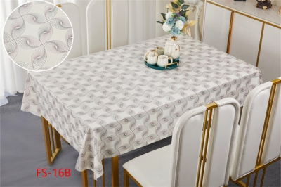 137cm Vinyl PVC tablecloth table over