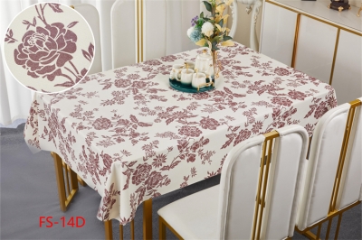 137cm Vinyl PVC tablecloth table over