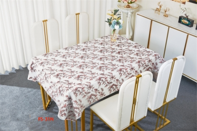 137cm Vinyl PVC tablecloth table over