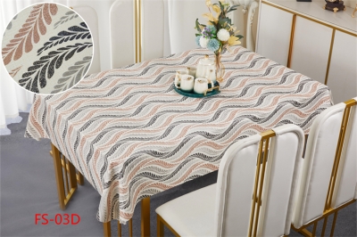 137cm Vinyl PVC tablecloth table over