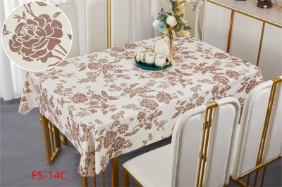 137cm Vinyl PVC tablecloth table over