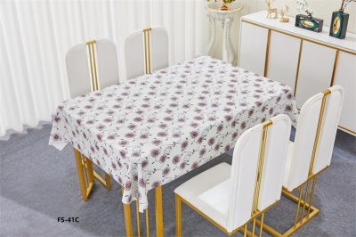 137cm Vinyl PVC tablecloth table over