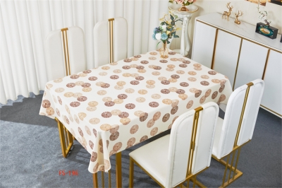 137cm Vinyl PVC tablecloth table over