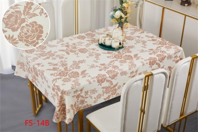 137cm Vinyl PVC tablecloth table over