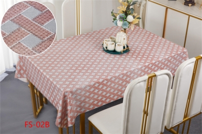 137cm Vinyl PVC tablecloth table over