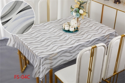 137cm Vinyl PVC tablecloth table over