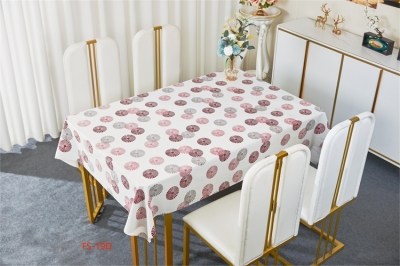 137cm Vinyl PVC tablecloth table over