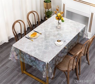 PVC laser tablecloth table cloth