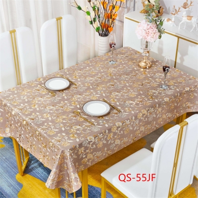 PVC/Vinyl tablecloth table over table cloths