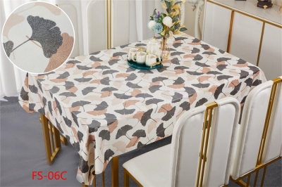 PVC/Vinyl tablecloth table over table cloths