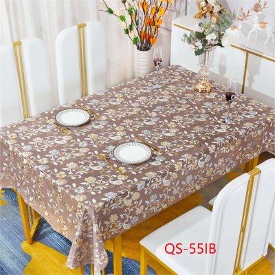 PVC/Vinyl tablecloth table over table cloths