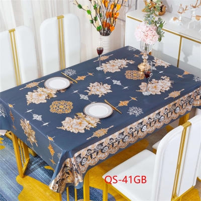 PVC/Vinyl tablecloth table over table cloths