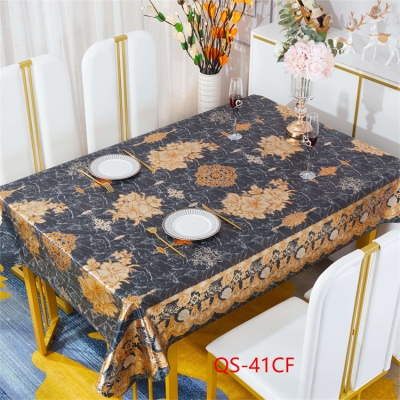 PVC/Vinyl tablecloth table over table cloths